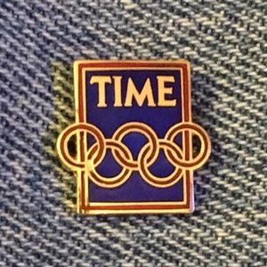 Time Olympic Media Pin